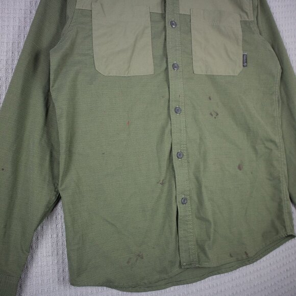 Mountain Hardwear Twotone Distressed Button Up - Picture 3 of 8